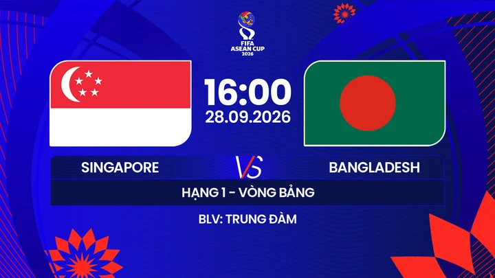 Link xem trực tiếp bóng đá Singapore vs Bangladesh 16h ngày 28/9, FIFA ASEAN Cup Link xem trực tiếp bóng đá Singapore vs Bangladesh 16h ngày 28/9, FIFA ASEAN Cup