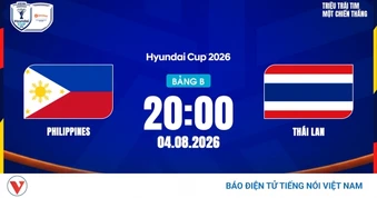 Link xem trực tiếp Philippines vs Thái Lan vòng bảng ASEAN Cup 2026 hôm nay 4/8