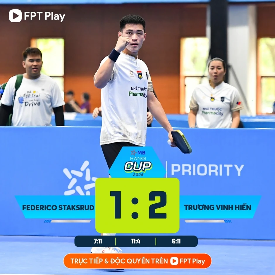 Lý Hoàng Nam chạm trán Trương Vinh Hiển ở chung kết PPA Hanoi Cup 2026 Lý Hoàng Nam chạm trán Trương Vinh Hiển ở chung kết PPA Hanoi Cup 2026