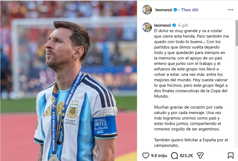 Messi viết tâm thư đẫm nước mắt tiễn biệt cha, Ronaldo gửi lời nhắn nhủ