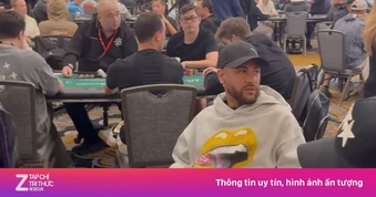 Neymar tìm đến poker sau khi Brazil bị loại