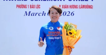 Nguyễn Thị Thật giành áo xanh chung cuộc Biwase Tour of Vietnam