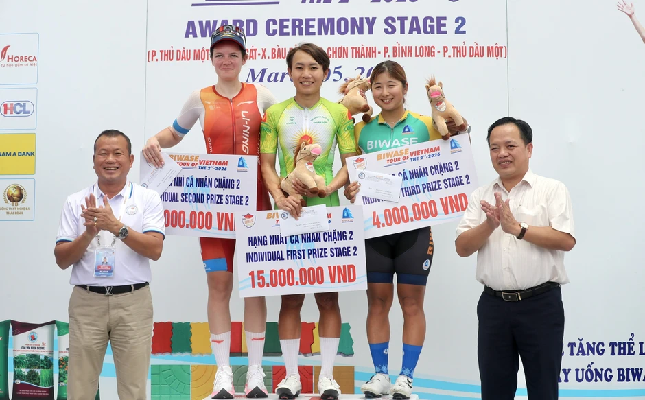 Nguyễn Thị Thật thắng chặng 2 Giải xe đạp Biwase Tour of Vietnam 2026 Nguyễn Thị Thật thắng chặng 2 Giải xe đạp Biwase Tour of Vietnam 2026
