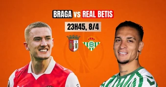 Nhận định tứ kết Europa League: Braga vs Real Betis, 23h45 ngày 8/4: Đội khách gặp khó