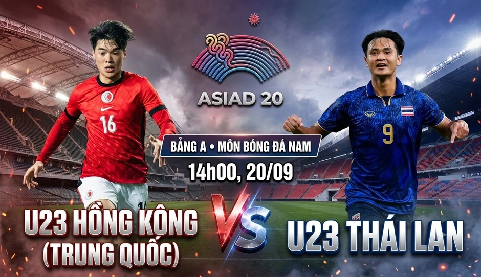 Nhận định U23 Hồng Kông (Trung Quốc) vs U23 Thái Lan, 14h00 ngày 20/9: U23 Thái Lan thừa thắng xông lên Nhận định U23 Hồng Kông (Trung Quốc) vs U23 Thái Lan, 14h00 ngày 20/9: U23 Thái Lan thừa thắng xông lên