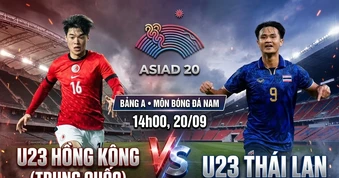 Nhận định U23 Hồng Kông (Trung Quốc) vs U23 Thái Lan, 14h00 ngày 20/9: U23 Thái Lan thừa thắng xông lên