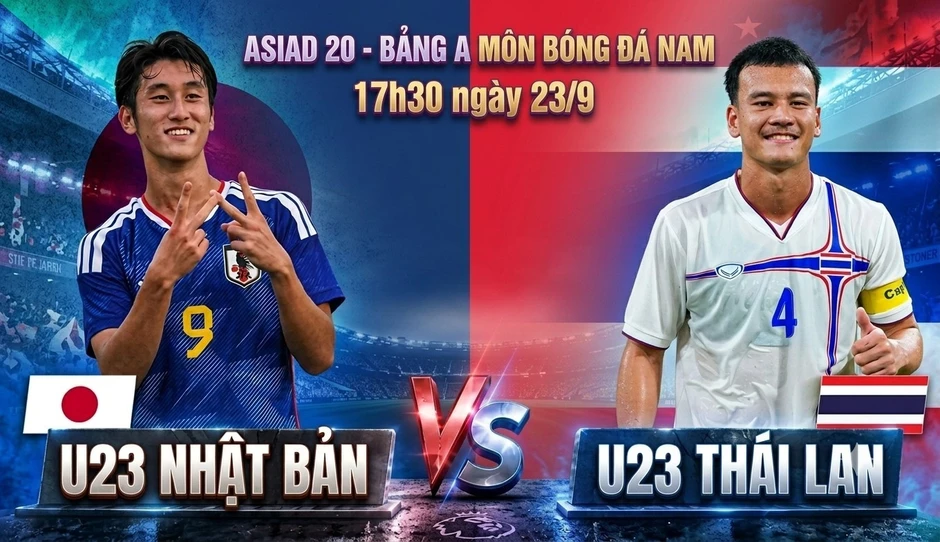 Nhận định U23 Nhật Bản vs U23 Thái Lan, 17h30 ngày 23/9: ‘Đấu pháo’ dữ dội vì ngôi đầu Nhận định U23 Nhật Bản vs U23 Thái Lan, 17h30 ngày 23/9: ‘Đấu pháo’ dữ dội vì ngôi đầu