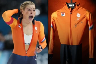 'Nữ hoàng băng' Leerdam phá một kỷ lục đấu giá của Ronaldo