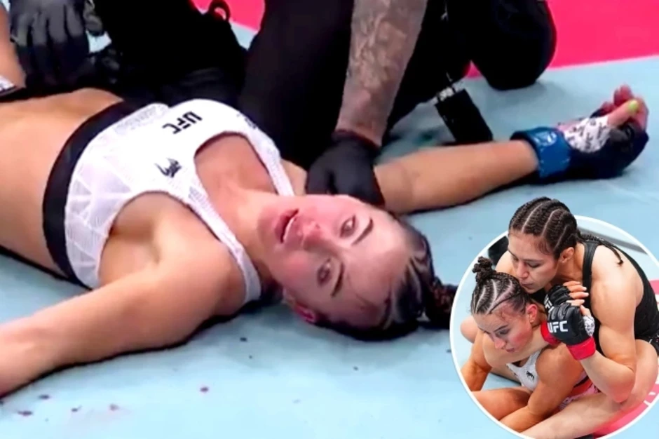 Nữ võ sĩ UFC bị siết cổ 'như đã chết' Nữ võ sĩ UFC bị siết cổ 'như đã chết'