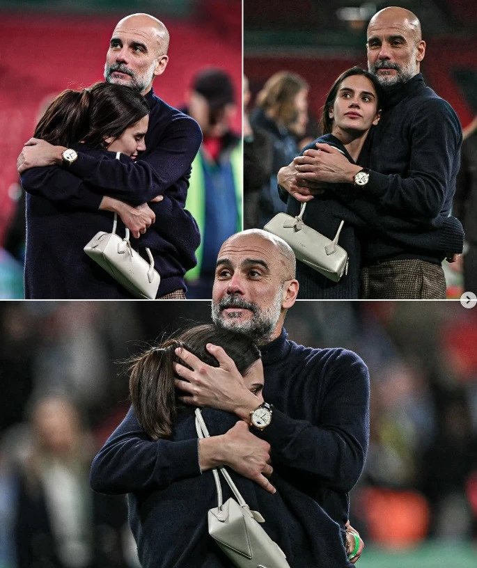 Pep Guardiola ăn mừng cảm xúc bên con gái và dàn sao Man City Pep Guardiola ăn mừng cảm xúc bên con gái và dàn sao Man City