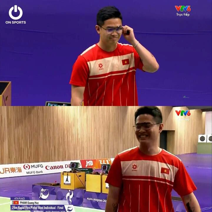 Phạm Quang Huy trượt huy chương, bắn súng Việt Nam không đạt chỉ tiêu ASIAD 2026