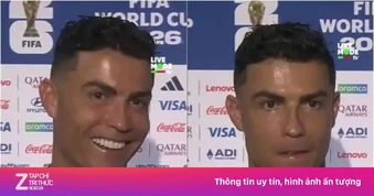 Phản ứng của Ronaldo khi phóng viên xin tăng lương