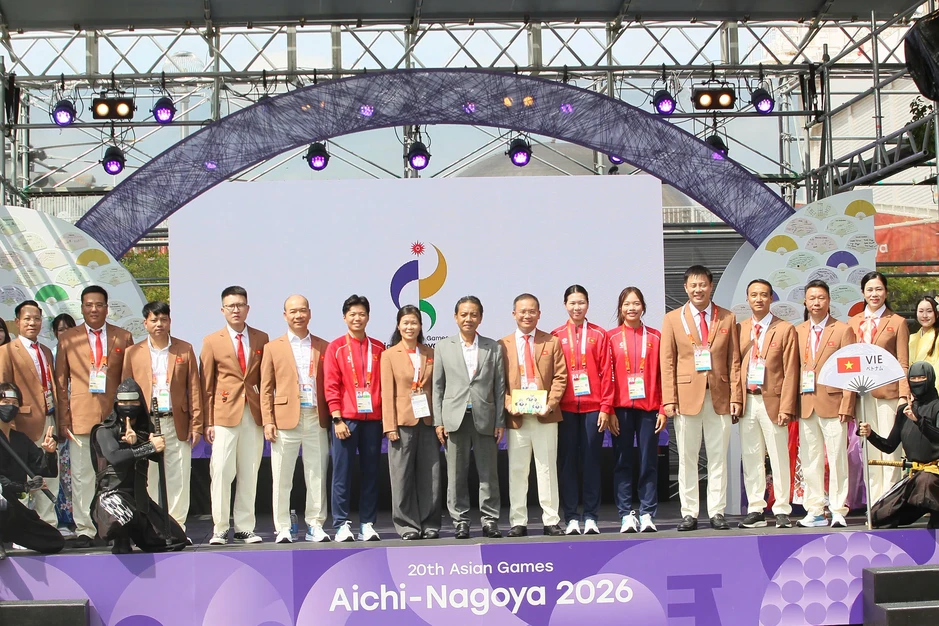 Quốc kỳ Việt Nam chính thức tung bay tại Asiad 20 Quốc kỳ Việt Nam chính thức tung bay tại Asiad 20