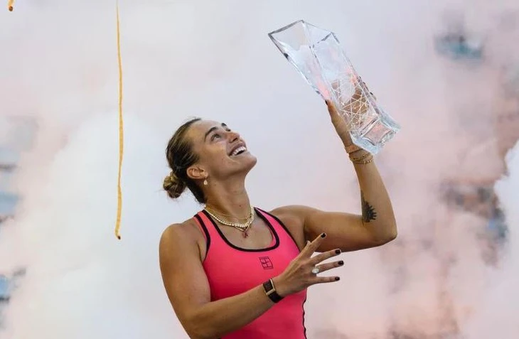 Sabalenka không thất bại trận nào, đoạt danh hiệu WTA thứ 24 trong sự nghiệp Sabalenka không thất bại trận nào, đoạt danh hiệu WTA thứ 24 trong sự nghiệp