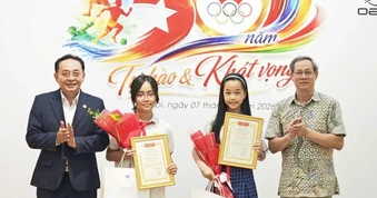 Sắc màu Olympic Việt Nam lan tỏa tinh thần thể thao và khát vọng tuổi trẻ