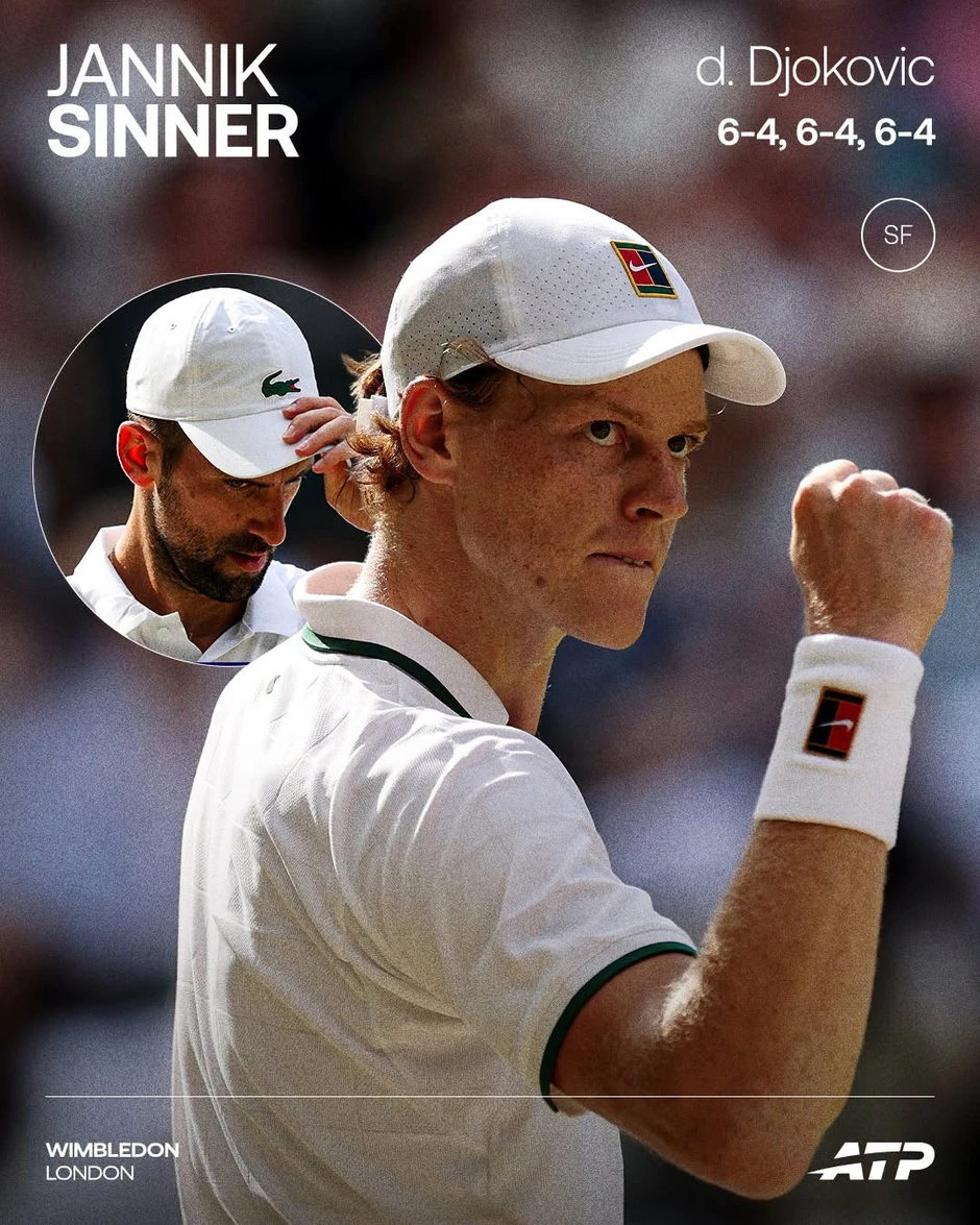 Sinner chặn đứng Djokovic, tranh vô địch Wimbledon 2026 với Zverev