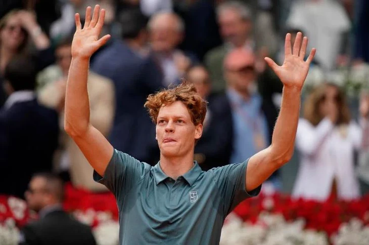 Sinner trở thành tay vợt đầu tiên đoạt 5 danh hiệu ATP Masters 1000 liên tiếp