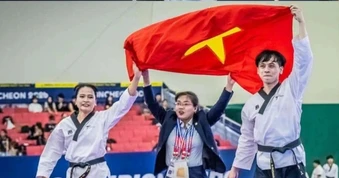 Taekwondo Việt Nam giành huy chương vàng ở giải thế giới