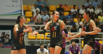 Thái Lan thắng nhọc, chờ quyết đấu tuyển bóng chuyền nữ Việt Nam