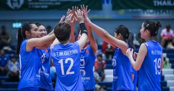 Thắng Kazakhstan, tuyển bóng chuyền U18 nữ Việt Nam đứng hạng 5 châu Á