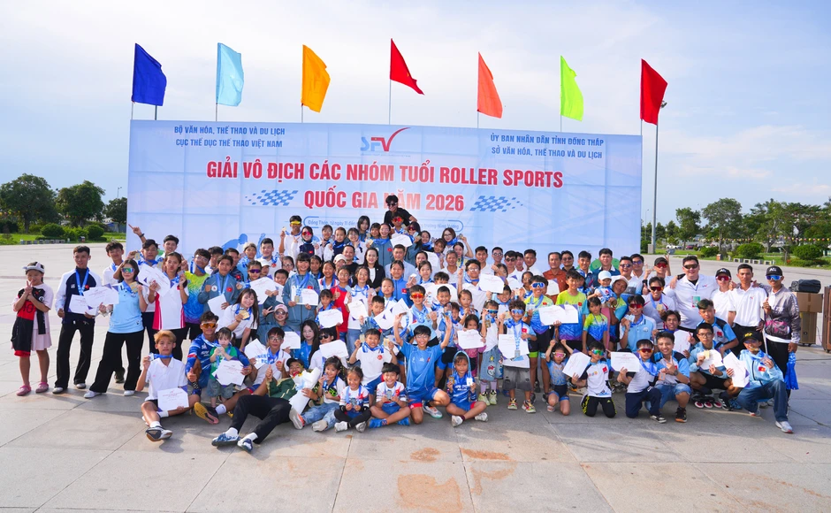 TP.HCM xếp nhất giải vô địch các nhóm tuổi Roller Sports QG 2026 TP.HCM xếp nhất giải vô địch các nhóm tuổi Roller Sports QG 2026