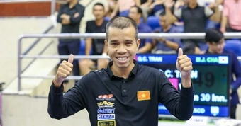 Trần Quyết Chiến so tài tại giải billiards carom 3 băng quốc tế 2026