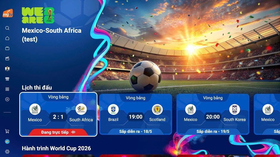 Truyền hình MyTV đồng hành cùng VTV lan tỏa FIFA World Cup 2026™ kết nối tinh thần Việt Nam Truyền hình MyTV đồng hành cùng VTV lan tỏa FIFA World Cup 2026™ kết nối tinh thần Việt Nam