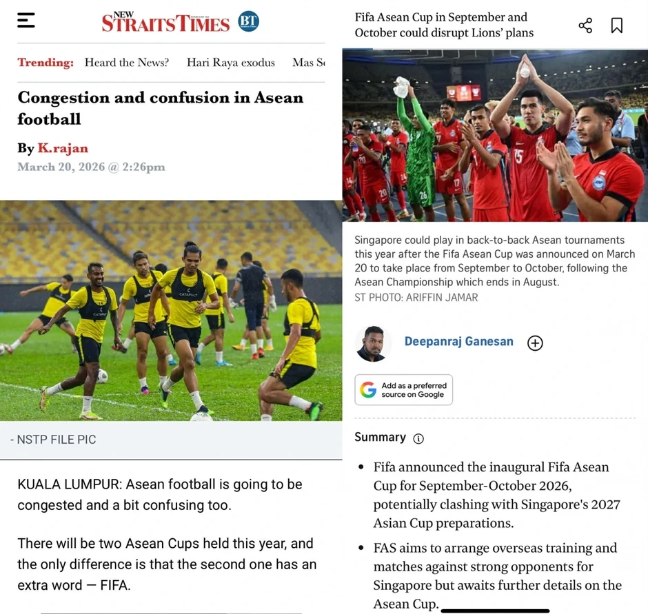 Truyền thông Đông Nam Á phản ứng trái chiều về giải đấu mới FIFA ASEAN Cup Truyền thông Đông Nam Á phản ứng trái chiều về giải đấu mới FIFA ASEAN Cup