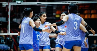 Tuyển bóng chuyền nữ Việt Nam sáng cửa thắng Hong Kong ở Asiad 20
