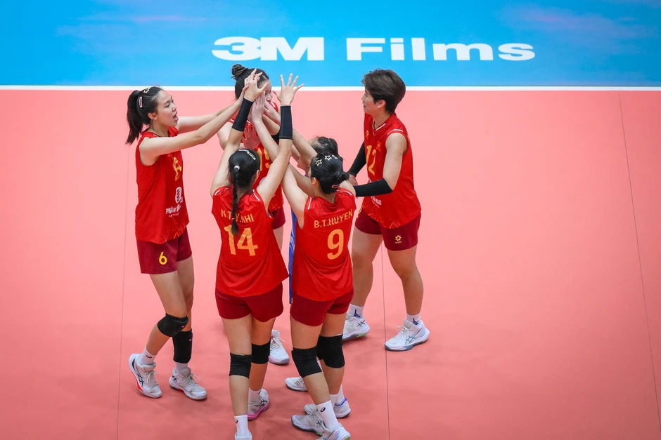 Tuyển bóng chuyền U18 nữ Việt Nam thắng to ở giải châu Á Tuyển bóng chuyền U18 nữ Việt Nam thắng to ở giải châu Á