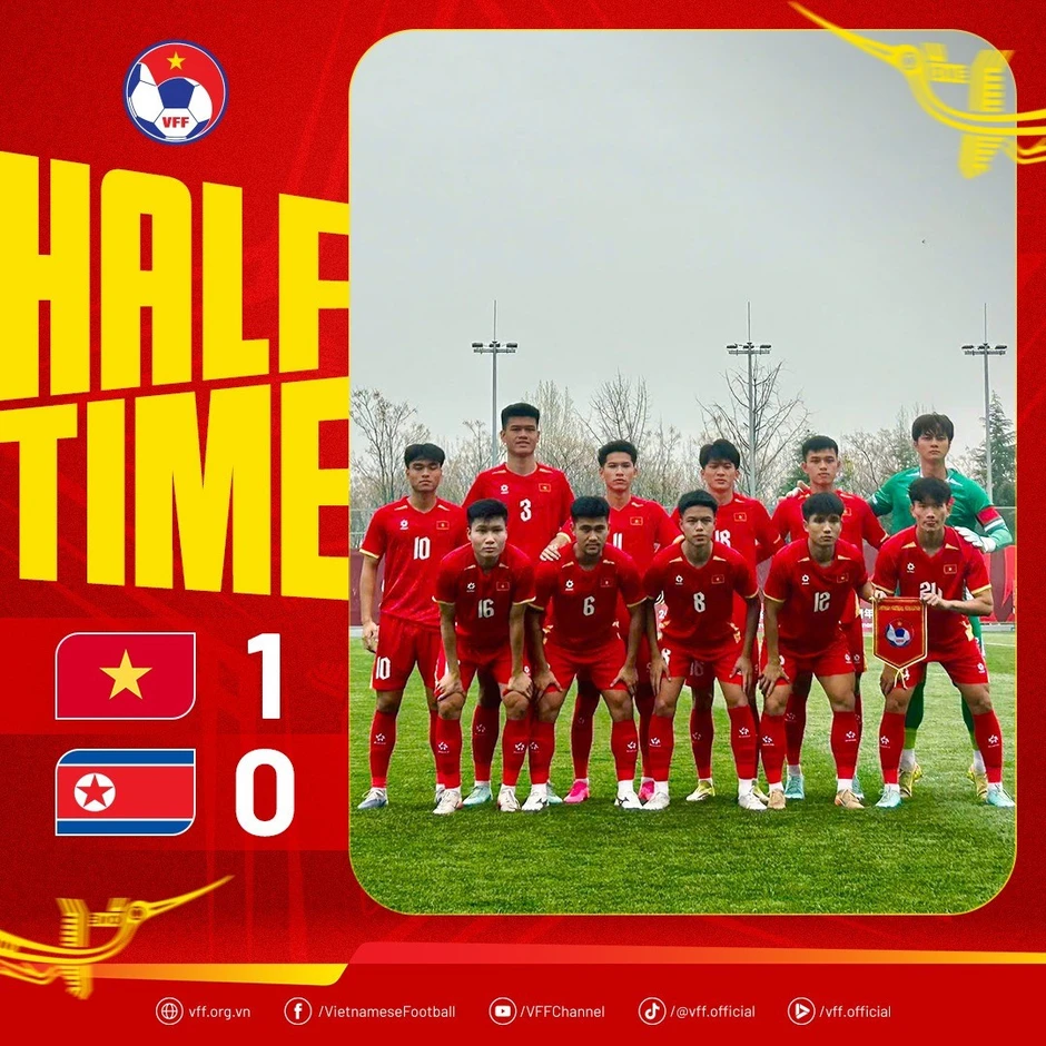 U23 Việt Nam chia điểm với Triều Tiên trận ra quân CFA Team China 2026 U23 Việt Nam chia điểm với Triều Tiên trận ra quân CFA Team China 2026