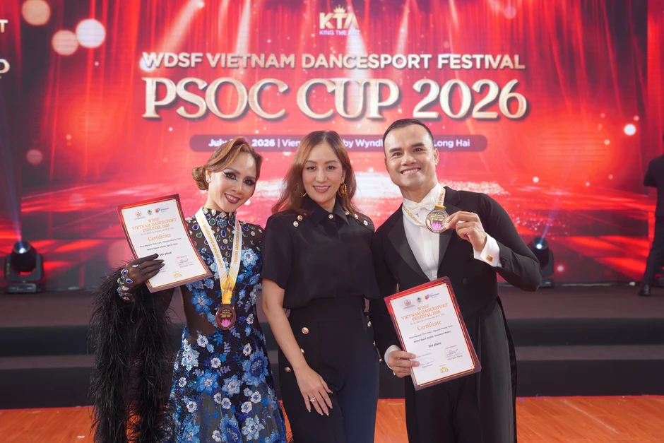 VĐV Việt Nam đạt thành tích xuất sắc ở giải khiêu vũ thể thao châu Á 2026 VĐV Việt Nam đạt thành tích xuất sắc ở giải khiêu vũ thể thao châu Á 2026