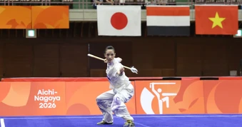 Vẻ đẹp 'không tuổi' của nữ hoàng wushu Dương Thúy Vi ở kỳ Asiad cuối cùng