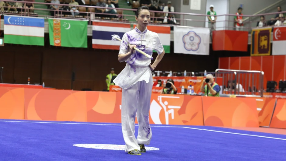 Vẻ đẹp 'không tuổi' của nữ hoàng wushu Dương Thúy Vi ở kỳ Asiad cuối cùng