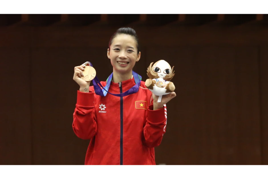 Vẻ đẹp 'không tuổi' của nữ hoàng wushu Dương Thúy Vi ở kỳ Asiad cuối cùng