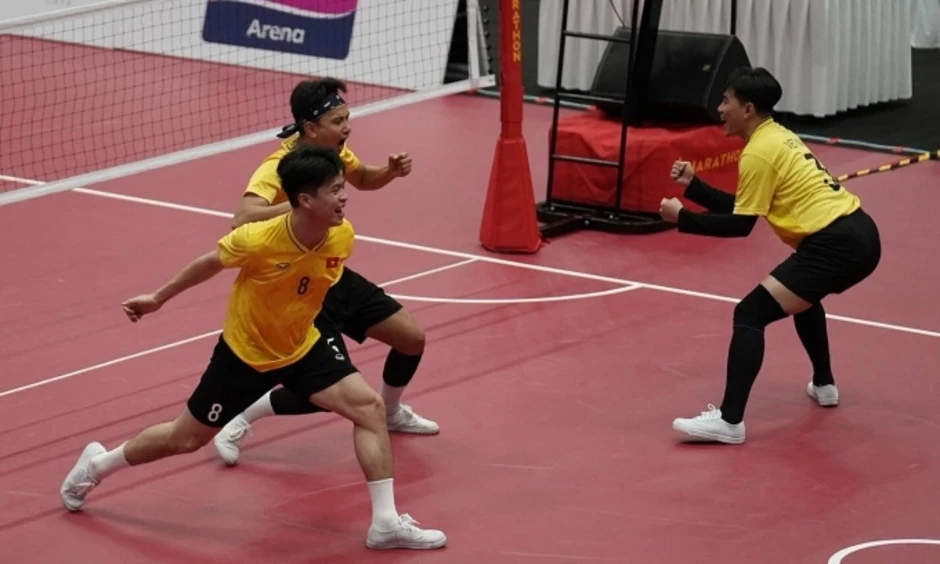 Việt Nam tiếp tục đả bại Thái Lan ở cầu mây nam Việt Nam tiếp tục đả bại Thái Lan ở cầu mây nam