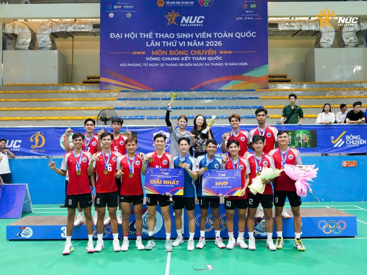 Xác định hai nhà vô địch tại giải bóng chuyền sinh viên toàn quốc 2026 Xác định hai nhà vô địch tại giải bóng chuyền sinh viên toàn quốc 2026