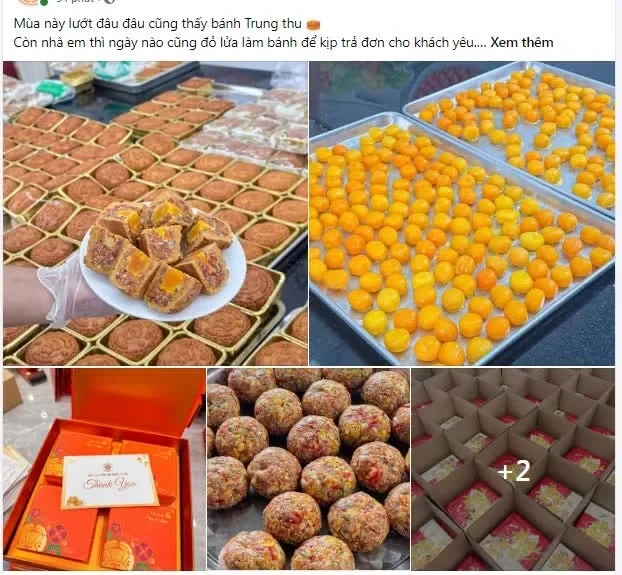 Bánh trung thu 'nhà làm' rộn ràng chợ mạng Bánh trung thu 'nhà làm' rộn ràng chợ mạng