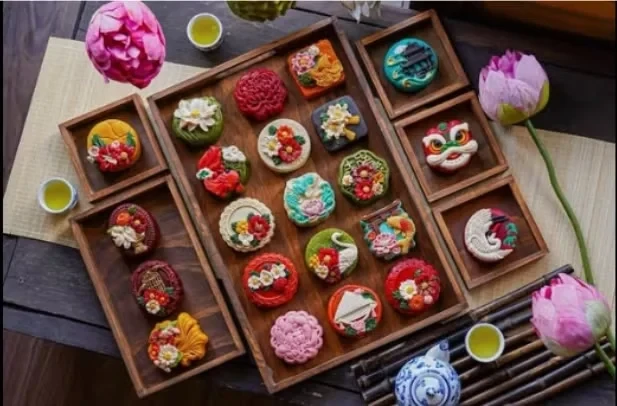 Bánh trung thu 'nhà làm' rộn ràng chợ mạng Bánh trung thu 'nhà làm' rộn ràng chợ mạng