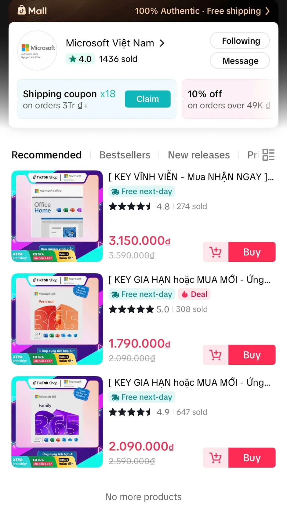 Đến Microsoft cũng phải đi livestream bán hàng Đến Microsoft cũng phải đi livestream bán hàng