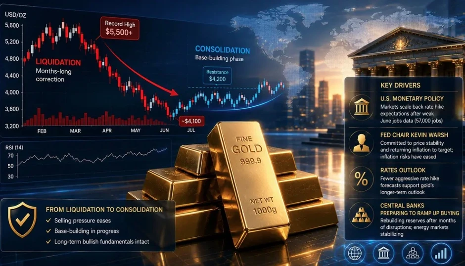 Dự báo bất ngờ về giá vàng 2026 Dự báo bất ngờ về giá vàng 2026