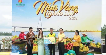 'Ghe vàng' cập bến Ninh Kiều, lan tỏa sắc vui 'Mùa Vàng Thắng Lớn 2026'