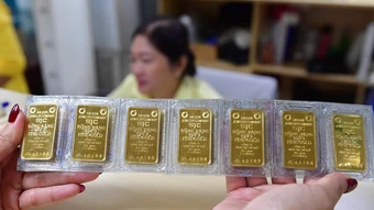 Giá vàng miếng tăng một triệu đồng