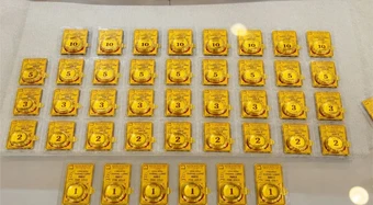 Giá vàng tăng vào sáng cuối tuần 15-8
