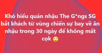 Khách Dubai hủy cọc tại quán nhậu TPHCM gây tranh cãi về chính sách áp dụng