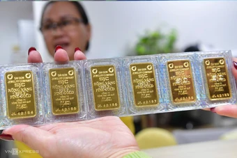 Mỗi lượng vàng tăng 3 triệu lên 187 triệu đồng