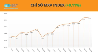 MXV-Index tăng phiên thứ 10 liên tiếp, duy trì trên vùng cao kỷ lục 2.900 điểm
