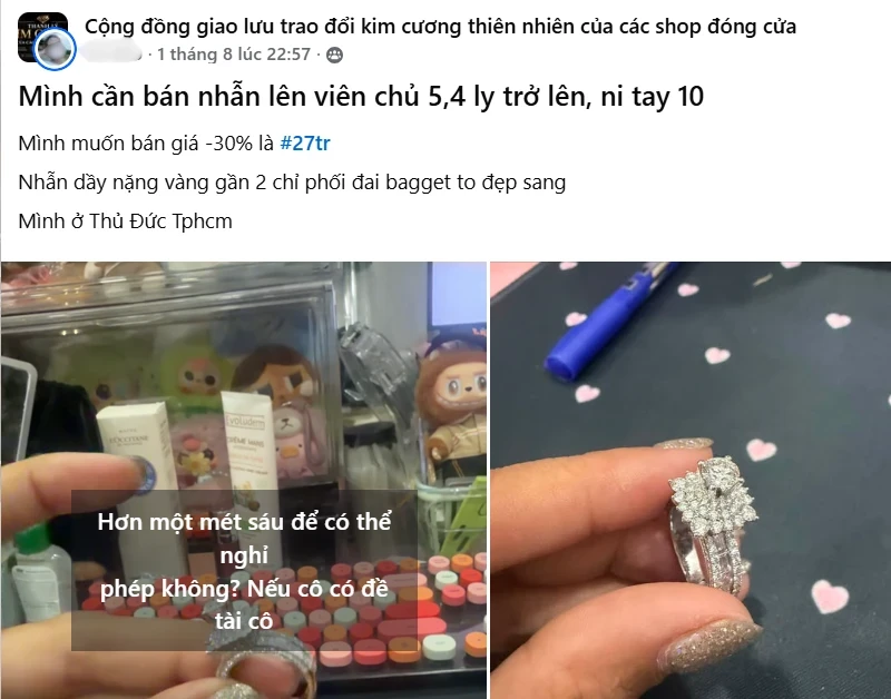Ồ ạt bán lỗ kim cương trên 'chợ mạng' Ồ ạt bán lỗ kim cương trên 'chợ mạng'