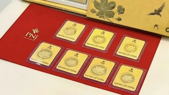 Sáng 1-8, giá vàng trong nước giảm theo đà thế giới