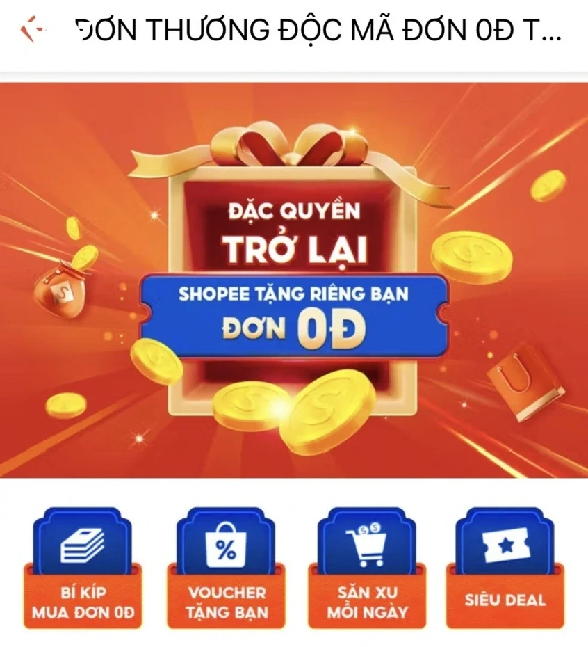 Shopee bị phạt 200 triệu vì quảng cáo gây hiểu nhầm
